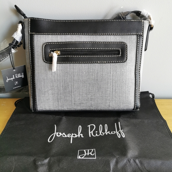 JOSEPH RIBKOFF grey and black purse - Picture 4 of 5